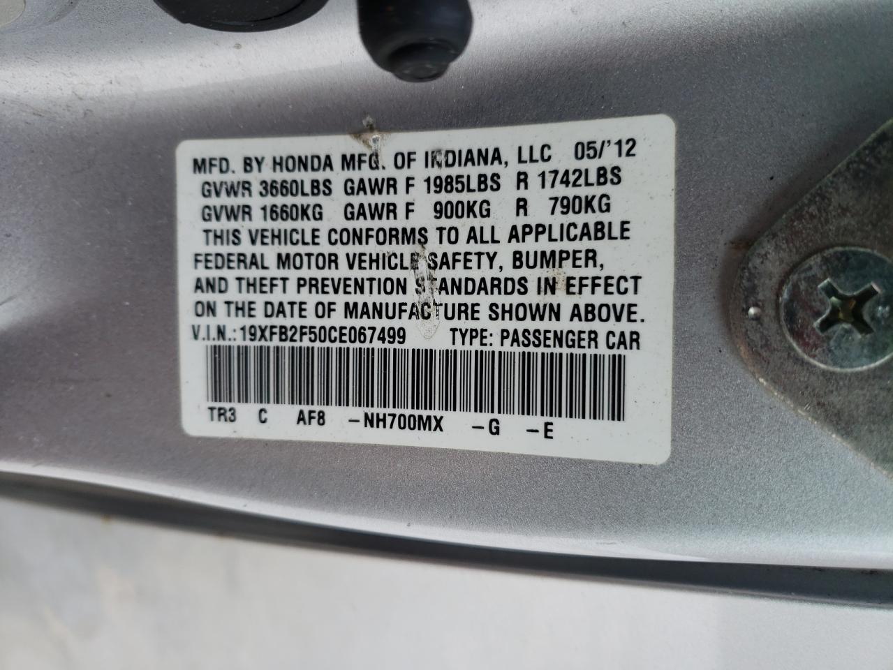 2012 Honda Civic - Image 12