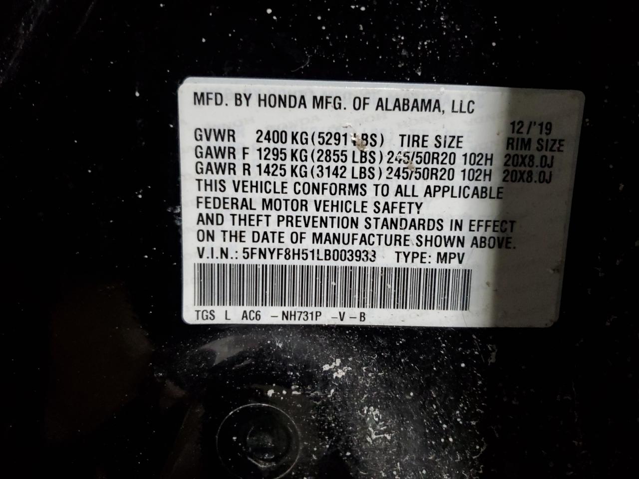 2020 Honda Passport - Image 13