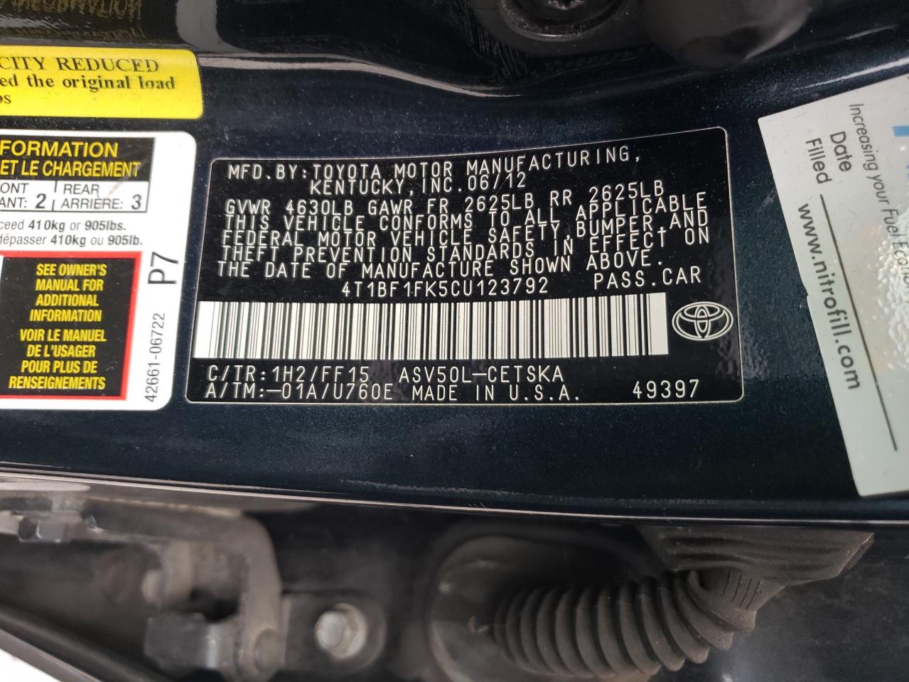 2012 Toyota Camry - Image 14