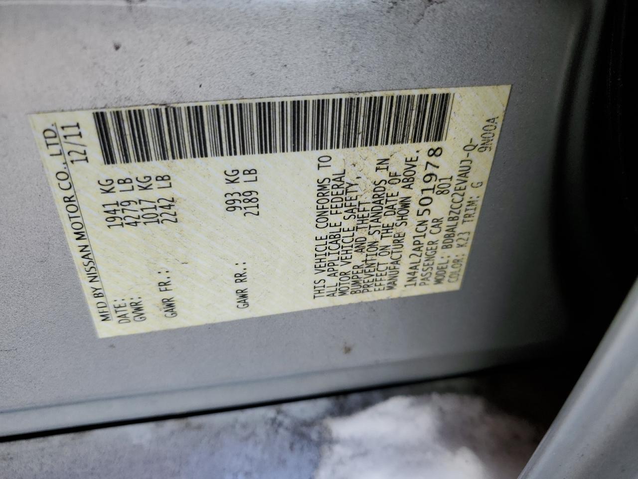 2012 Nissan Altima - Image 12