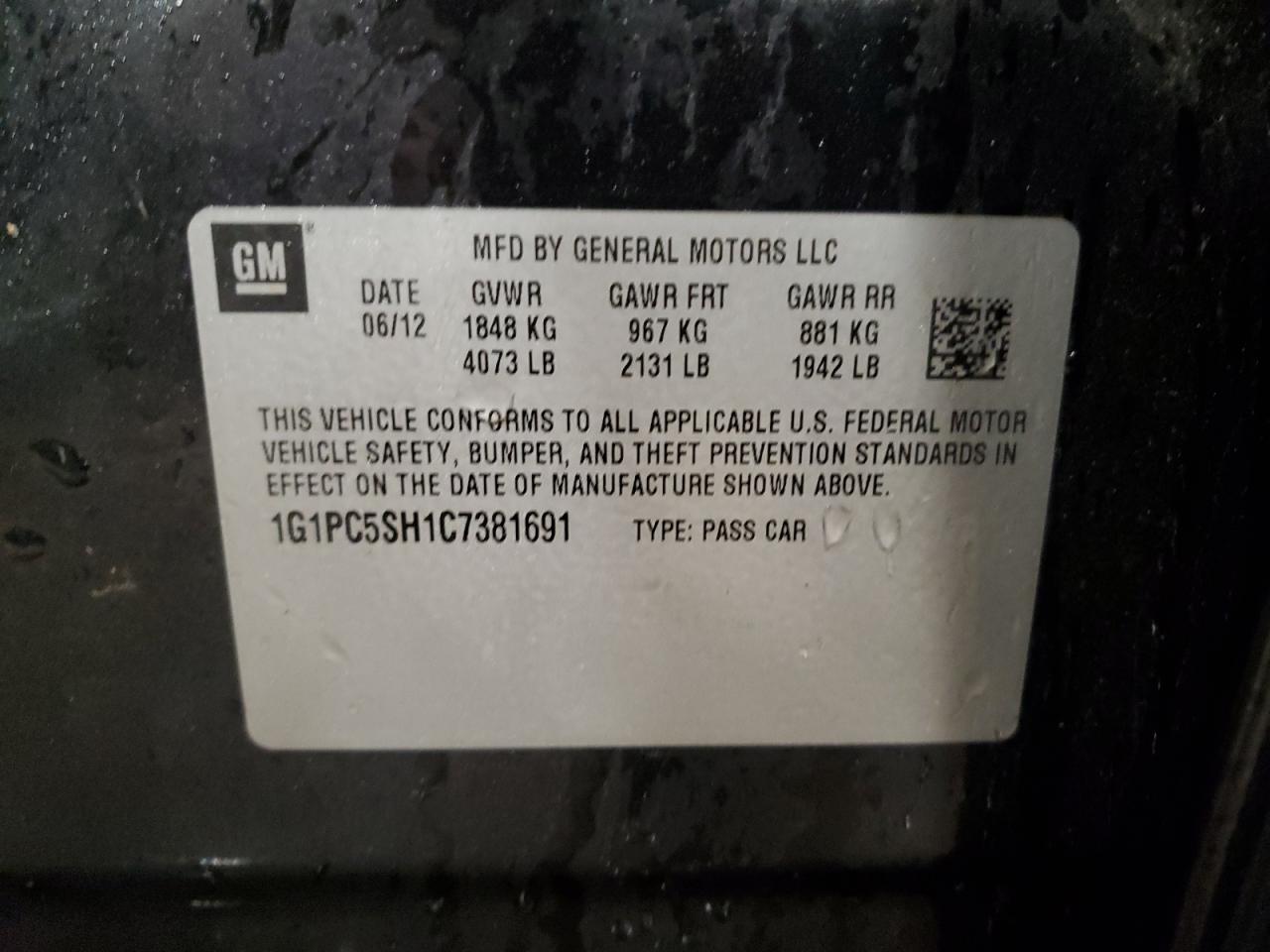 2012 Chevrolet Cruze - Image 13