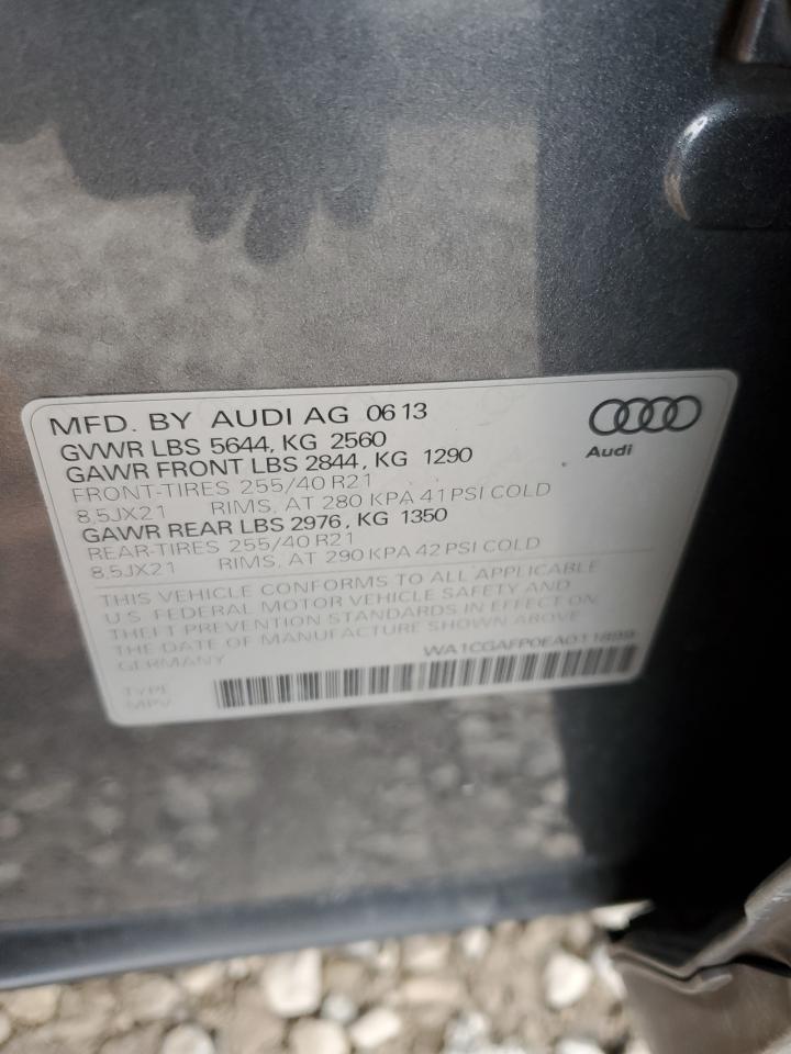 VIN WA1CGAFP0EA011899 2014 AUDI SQ5 no.13