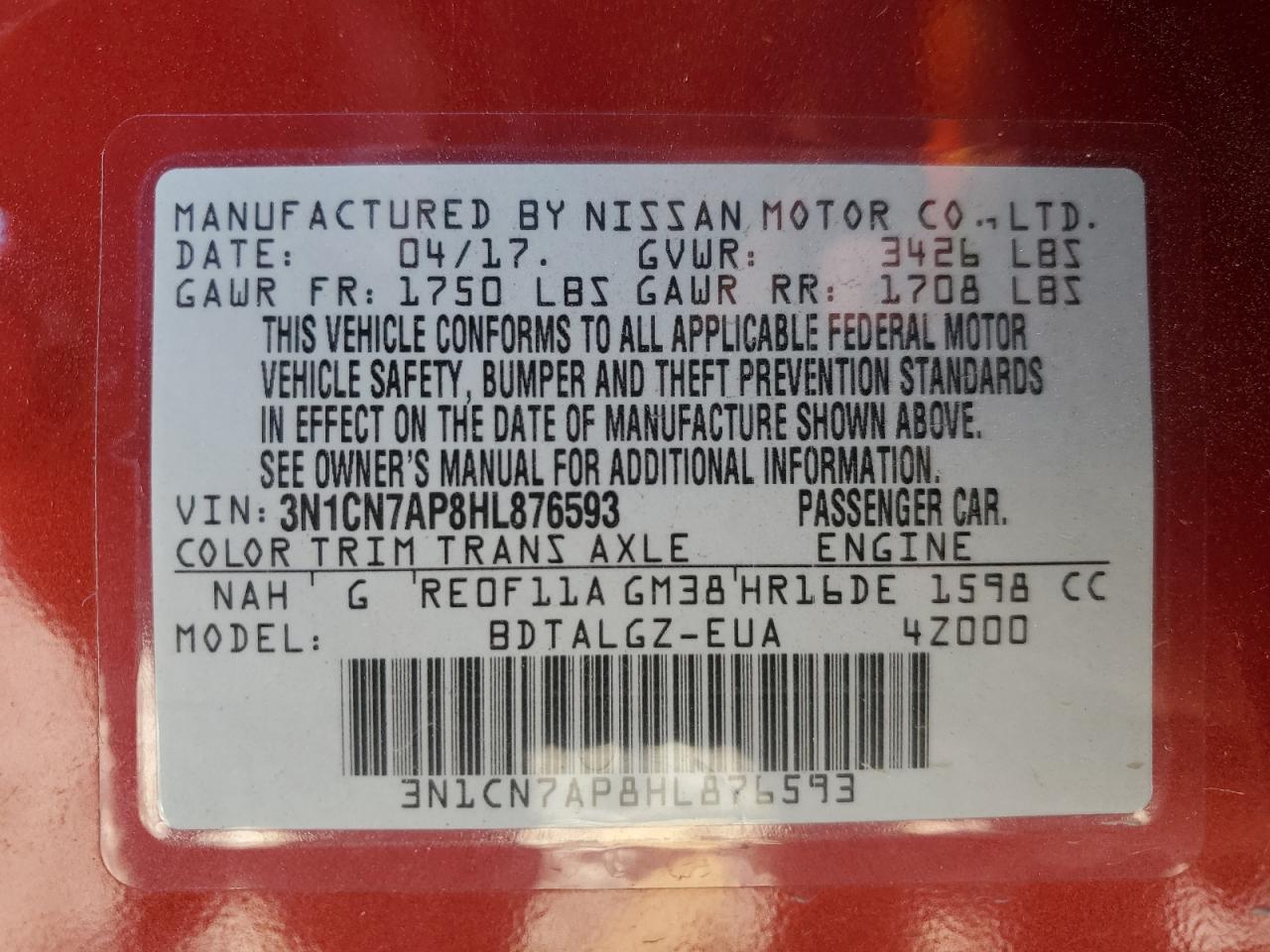 2017 Nissan Versa - Image 14
