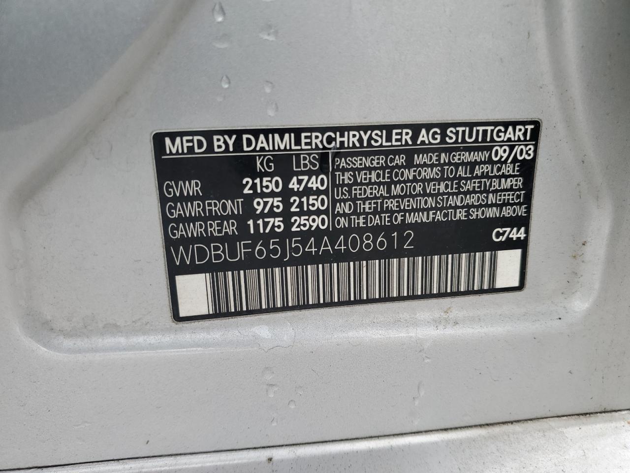 2004 Mercedes-Benz E-klasse - Image 12