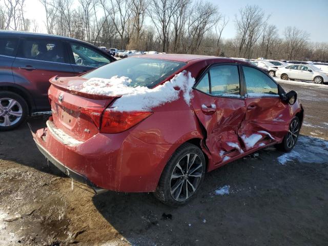 TOYOTA COROLLA 2017 Красный