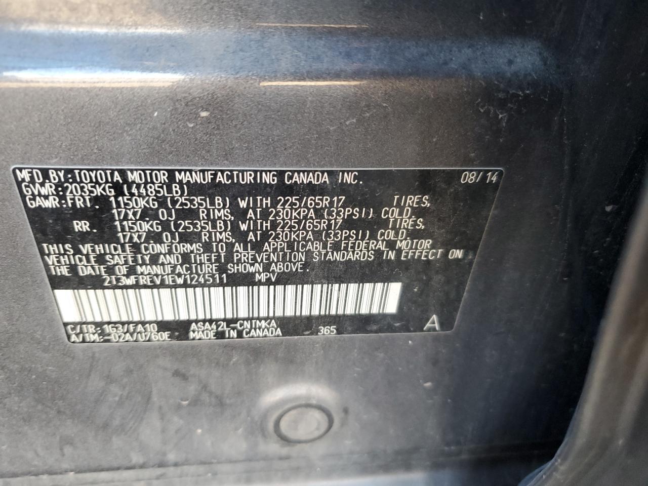 2014 Toyota RAV 4 - Image 15