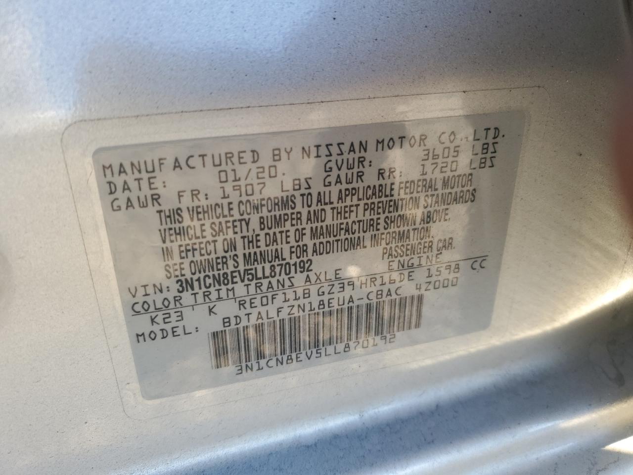 2020 Nissan Versa - Image 13
