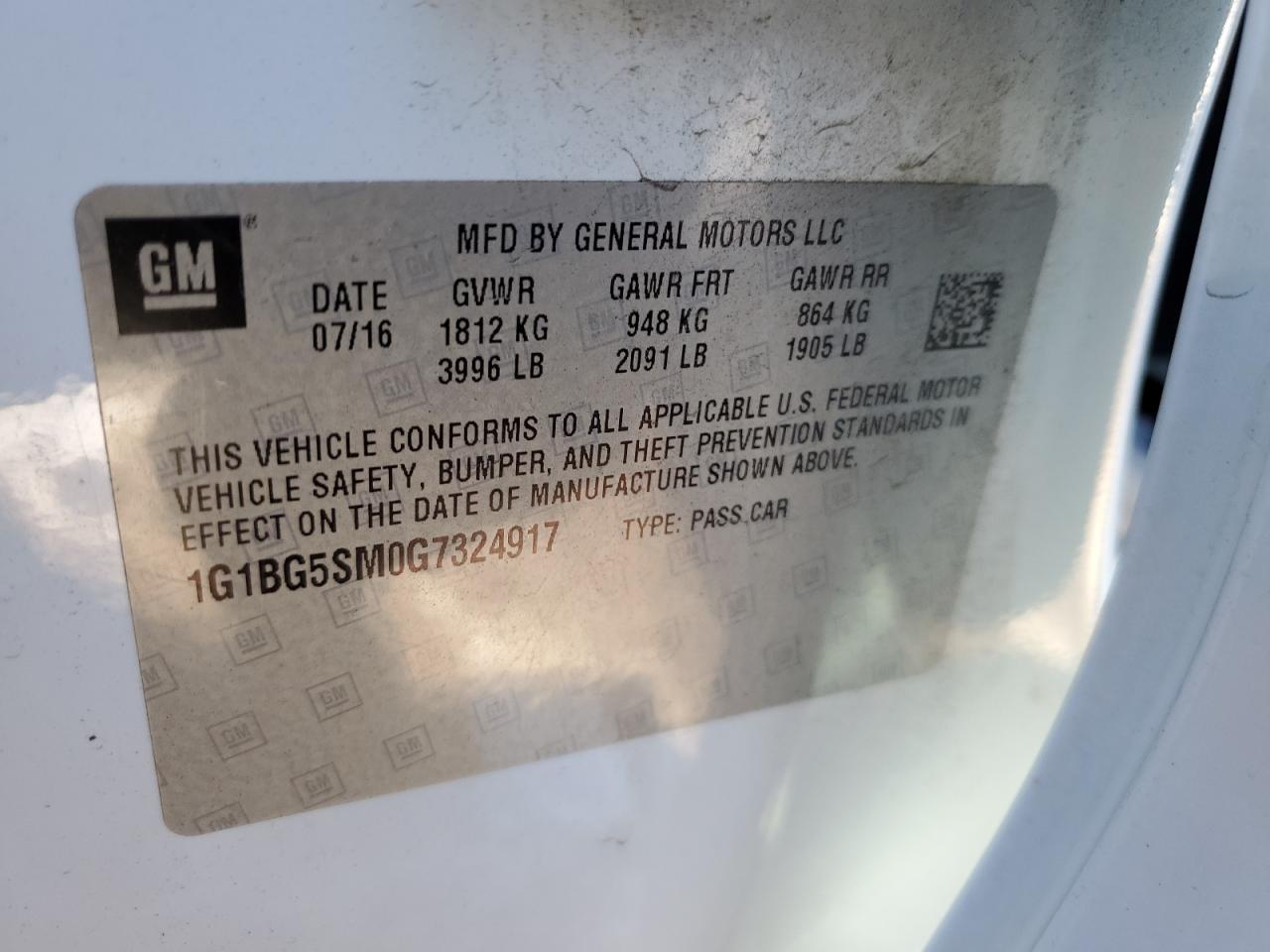 2016 Chevrolet Cruze - Image 12