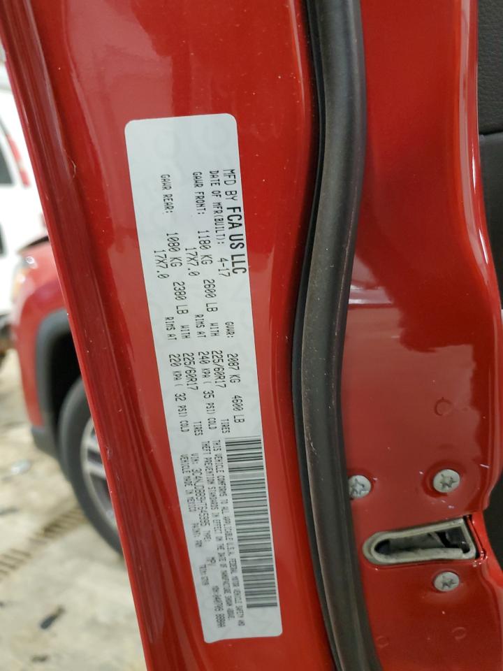 2017 Jeep Compass Latitude VIN: 3C4NJDBB9HT645995 Lot: 41907485