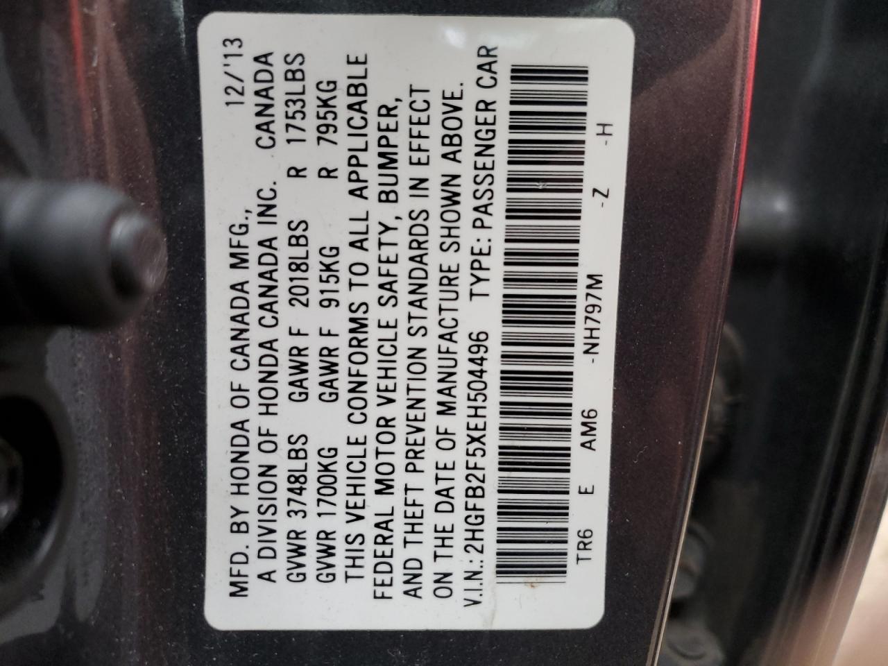 2014 Honda Civic - Image 12