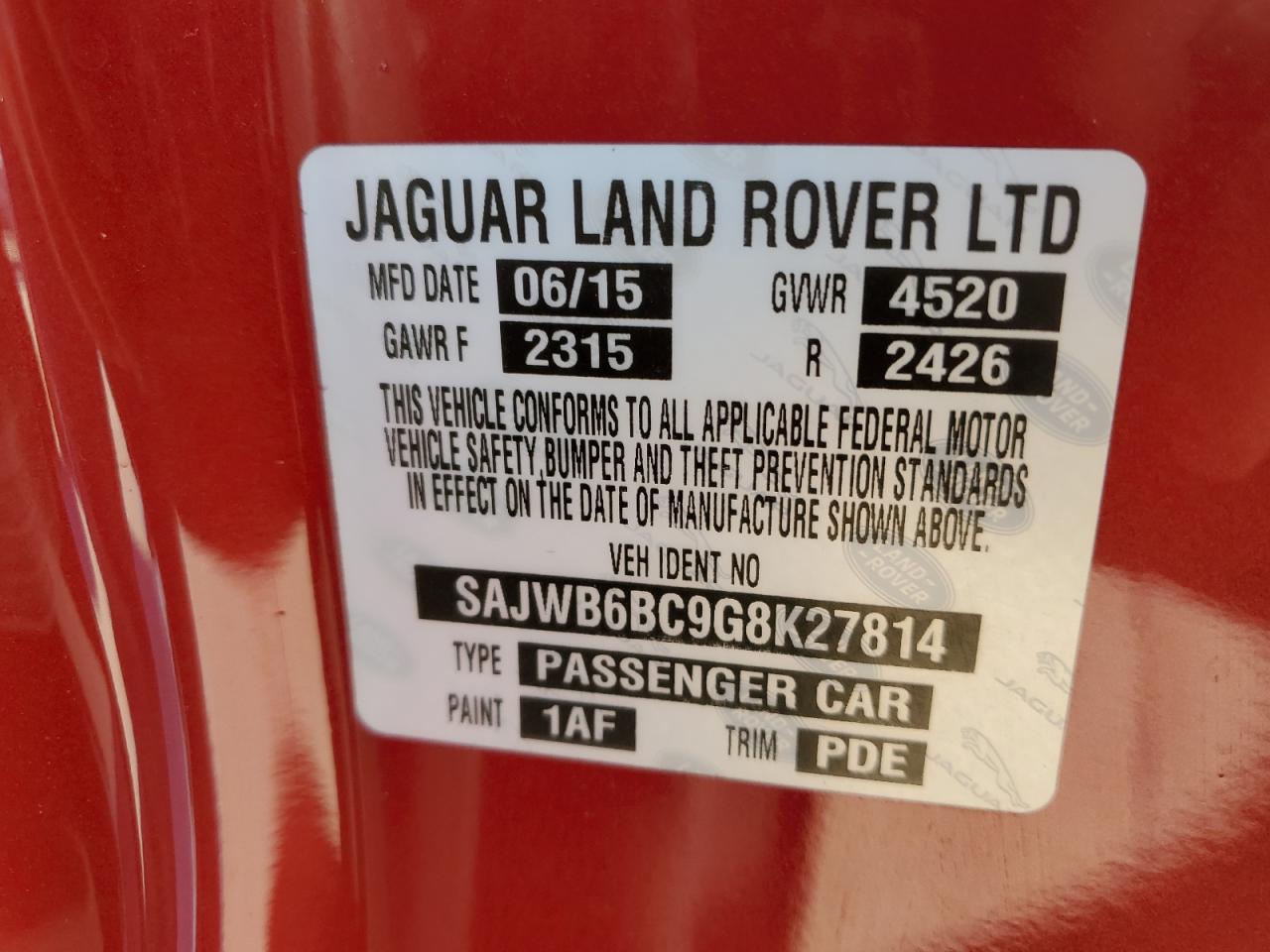 2016 Jaguar F-Type - Image 12
