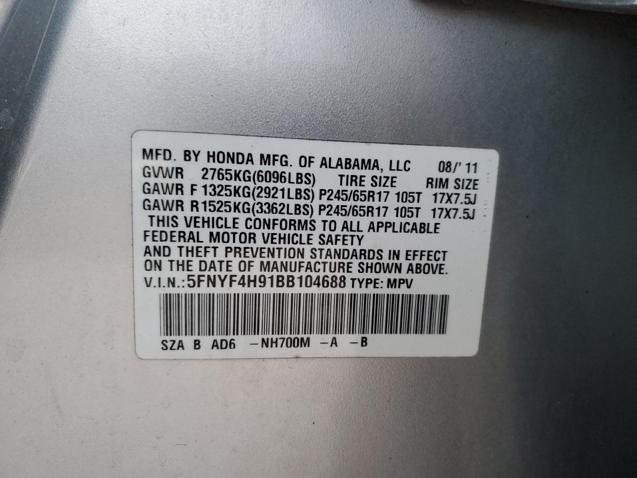2011 Honda Pilot - Image 14