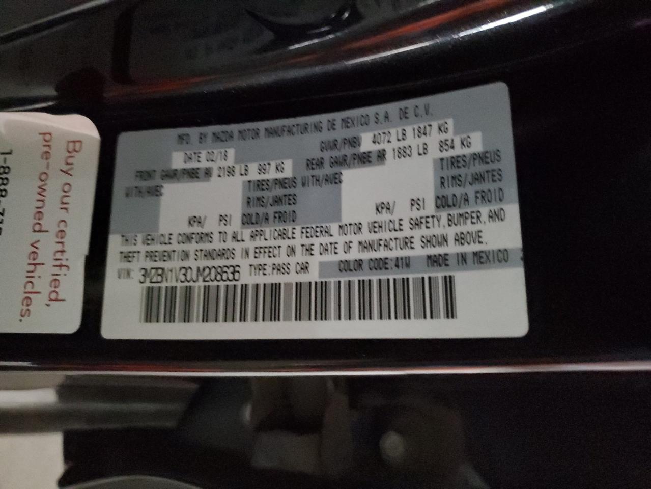 2018 Mazda 3 - Image 13