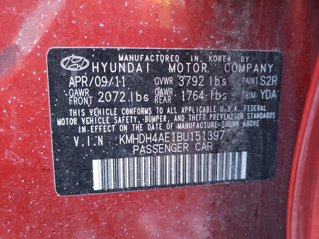 2011 Hyundai Elantra - Image 13