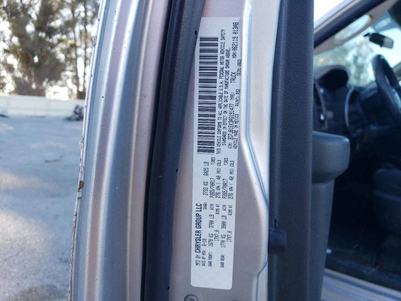 2010 Dodge Ram 1500 VIN: 3D7JB1EK3AG191477 Lot: 88711645