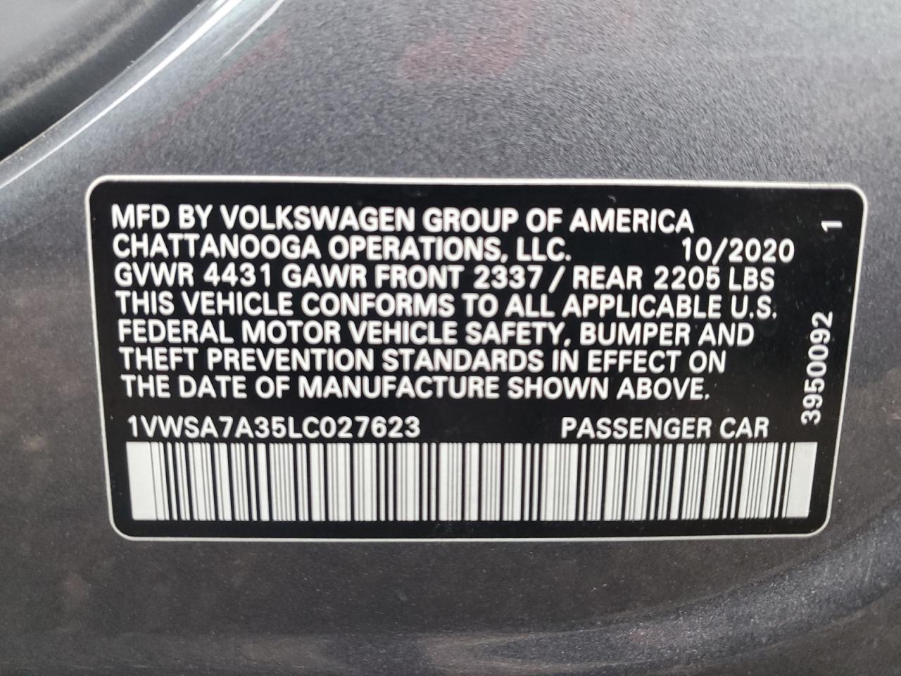 2020 Volkswagen Passat - Image 13