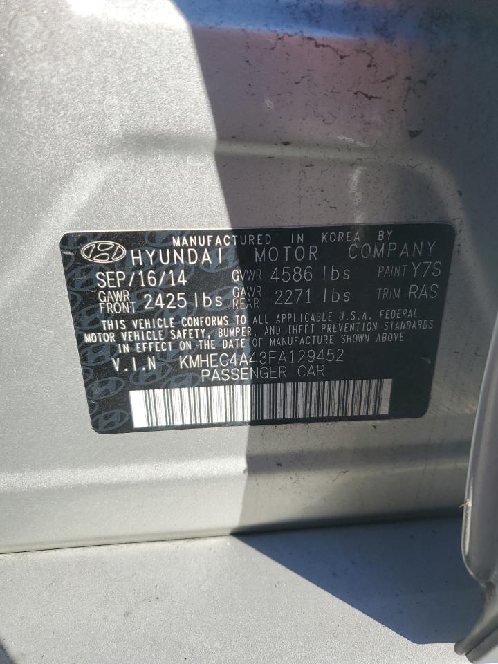 VIN KMHEC4A43FA129452 2015 HYUNDAI SONATA no.12