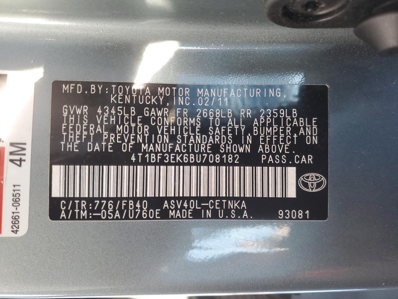 2011 Toyota Camry - Image 12