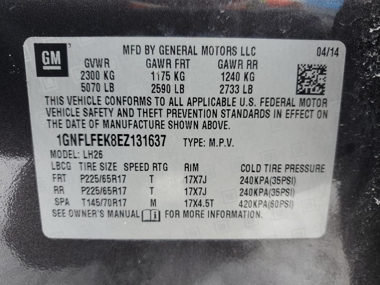 2014 Chevrolet Equinox - Image 13