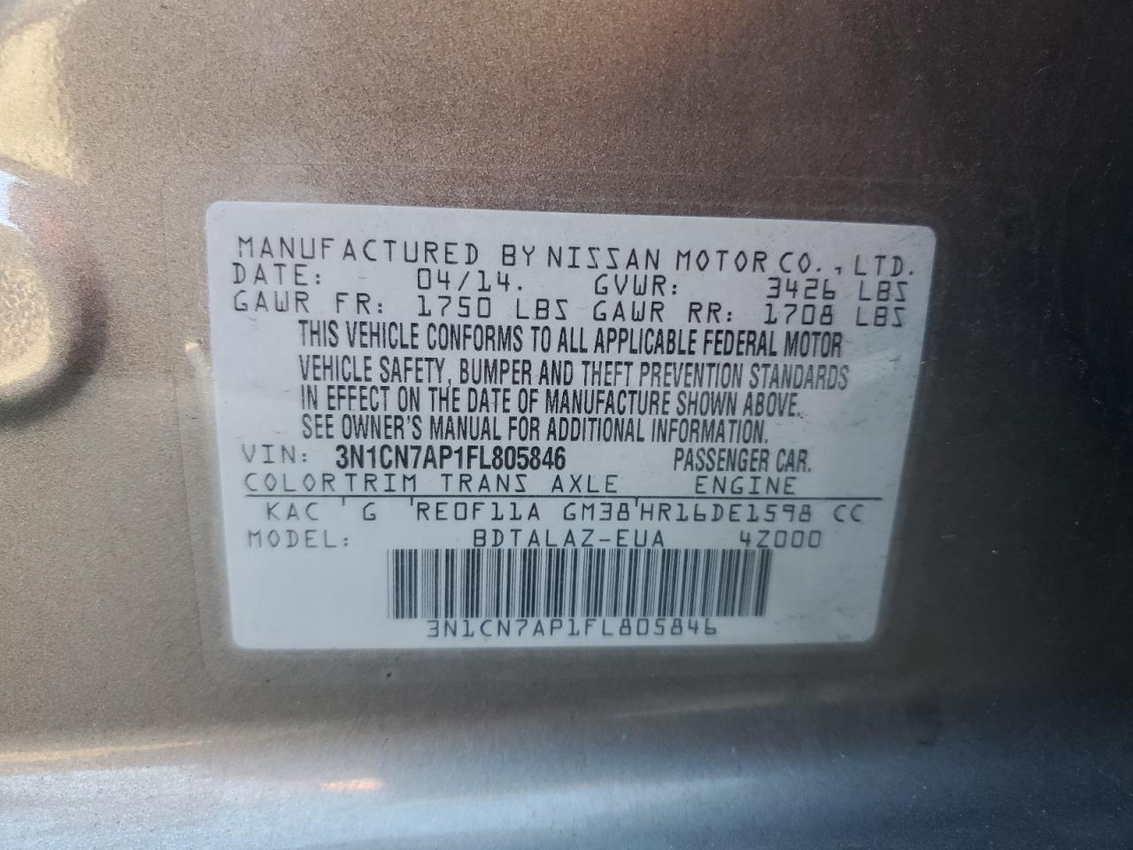 2015 Nissan Versa - Image 13