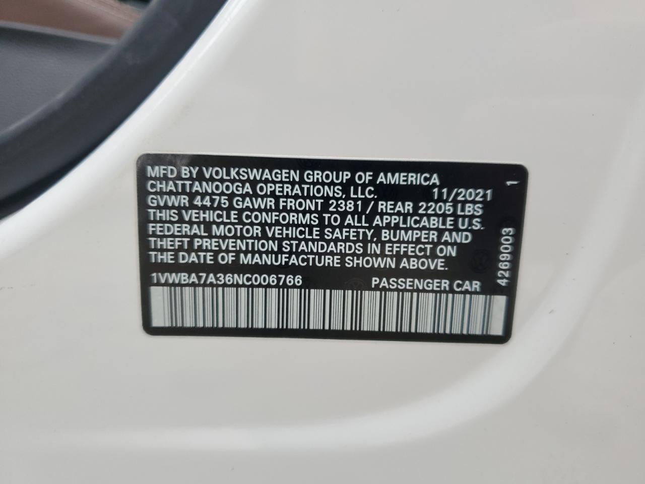 2022 Volkswagen Passat - Image 12