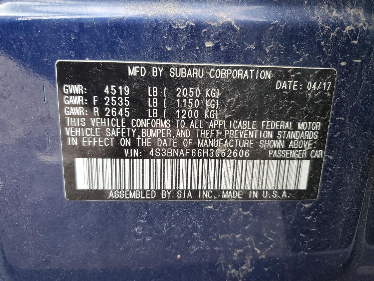 2017 Subaru Legacy - Image 12