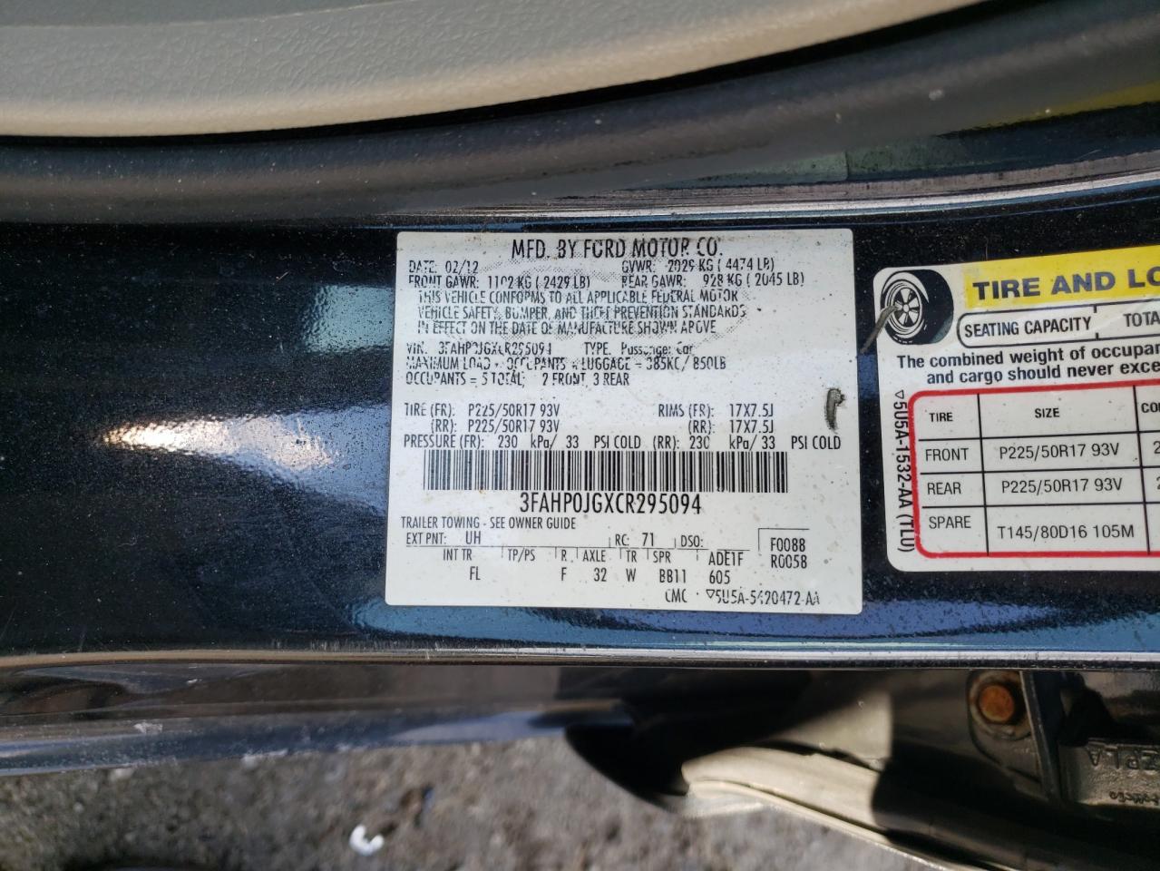 2012 Ford Fusion - Image 13
