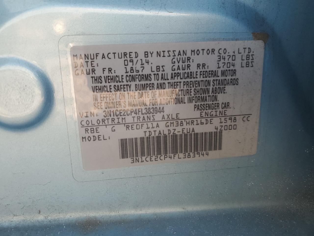 2015 Nissan Versa - Image 13