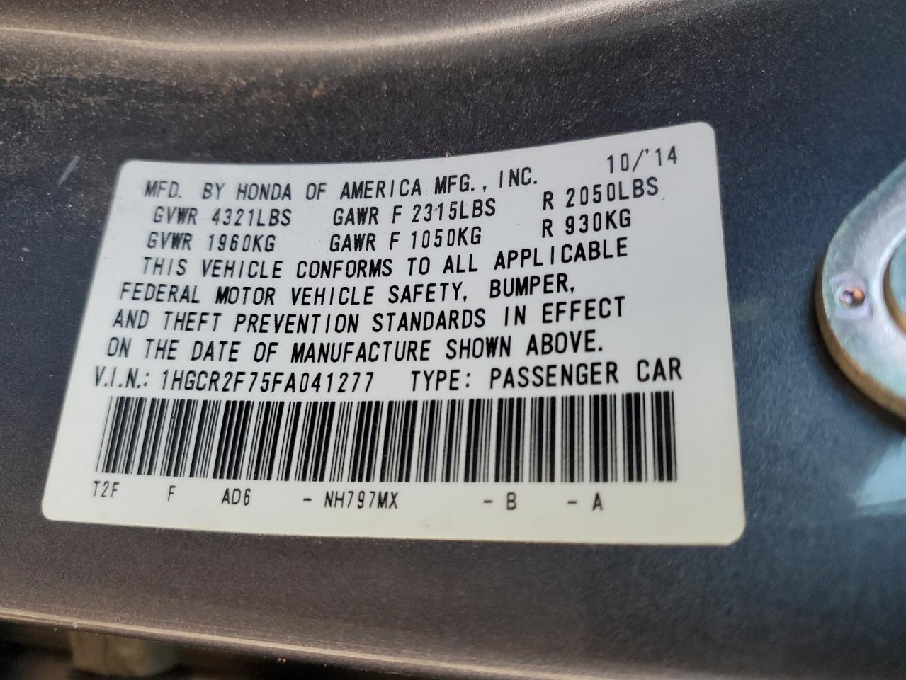 2015 Honda Accord - Image 13