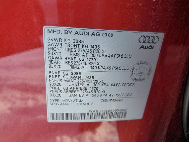 2008 AUDI Q7 3.6 QUATTRO PREMIUM S-LINE