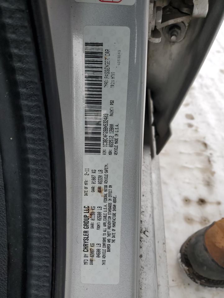 2011 Chrysler 200 Lx VIN: 1C3BC4FG9BN532403 Lot: 42568915