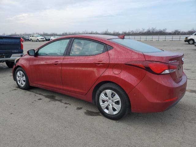  HYUNDAI ELANTRA 2016 Czerwony