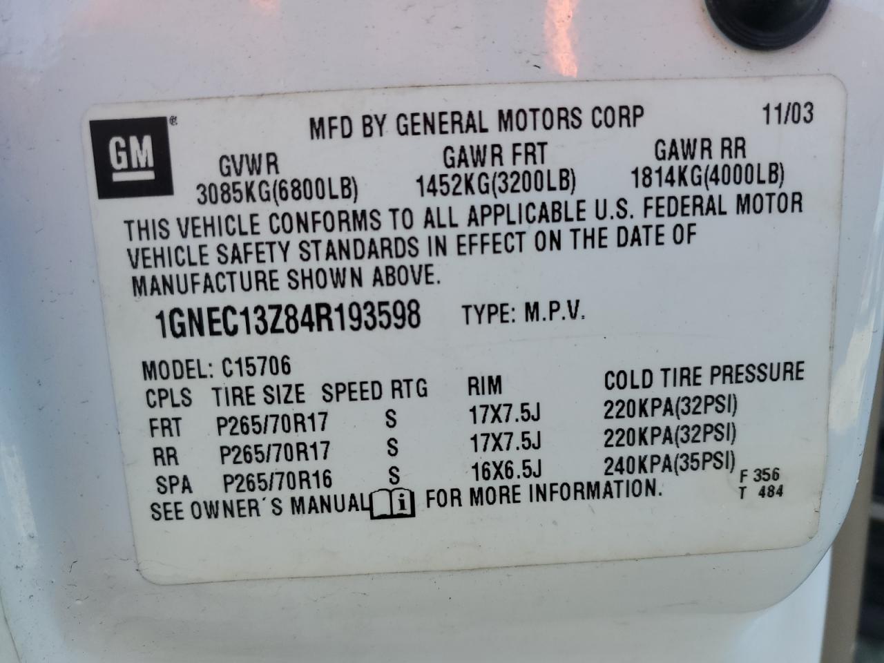 2004 Chevrolet Tahoe - Image 14