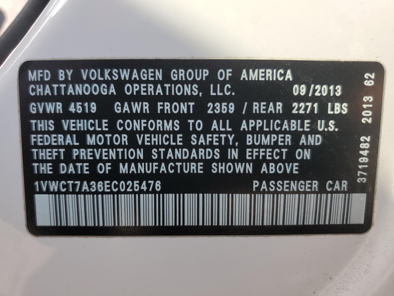 2014 Volkswagen Passat - Image 13