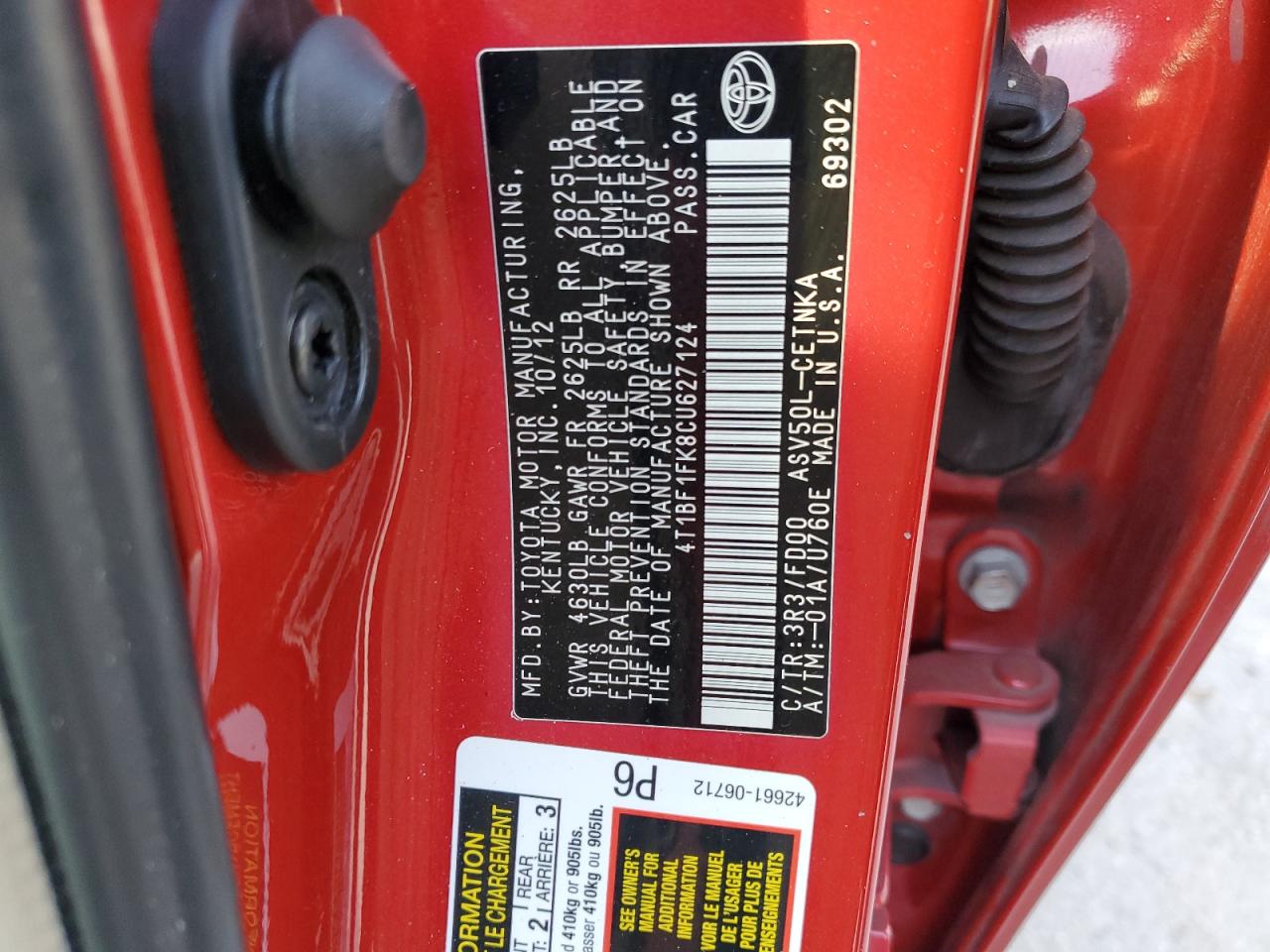 2012 Toyota Camry - Image 14