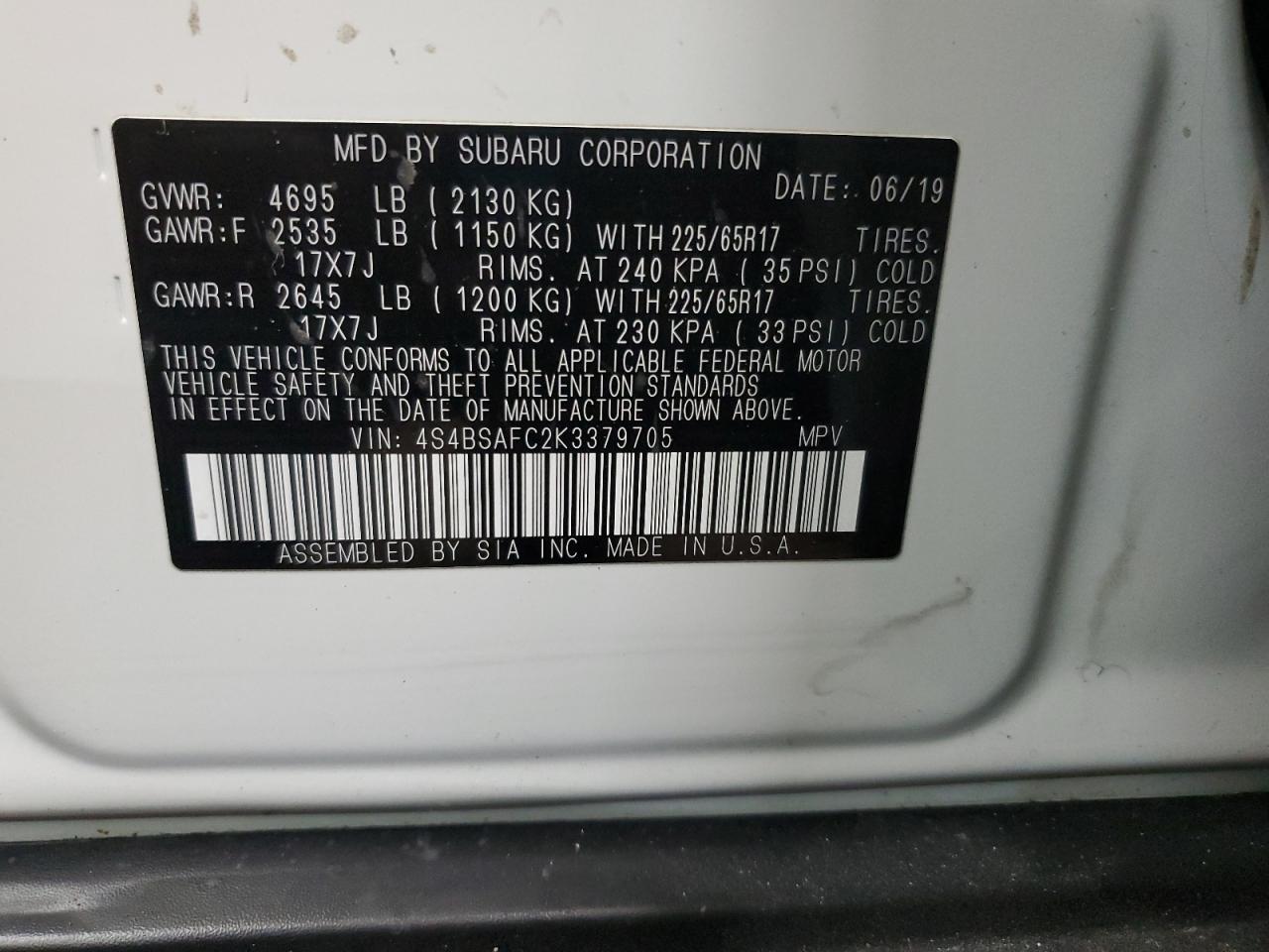 2019 Subaru Outback - Image 14