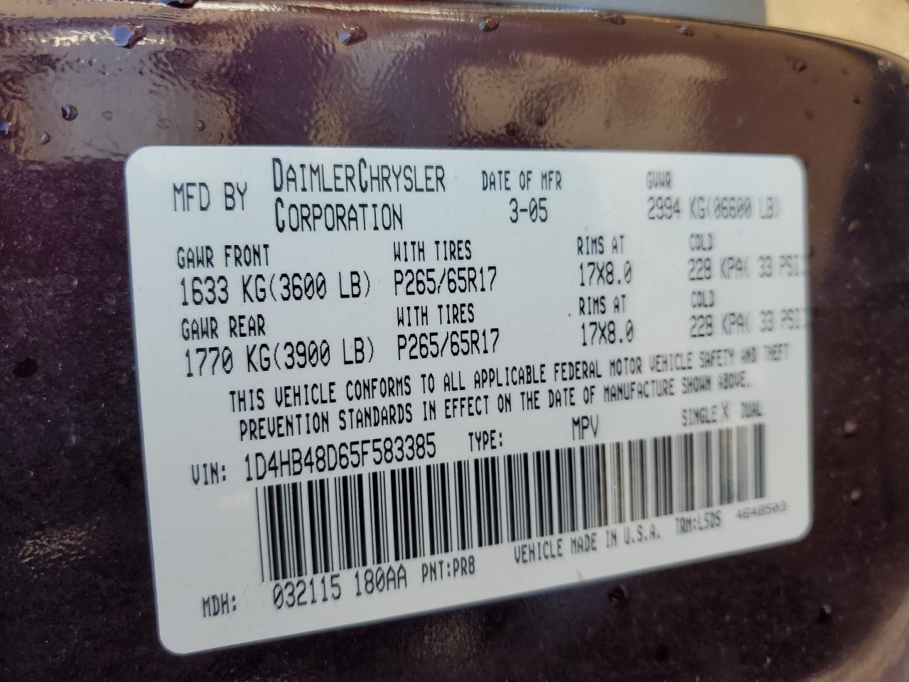 2005 Dodge Durango - Image 13