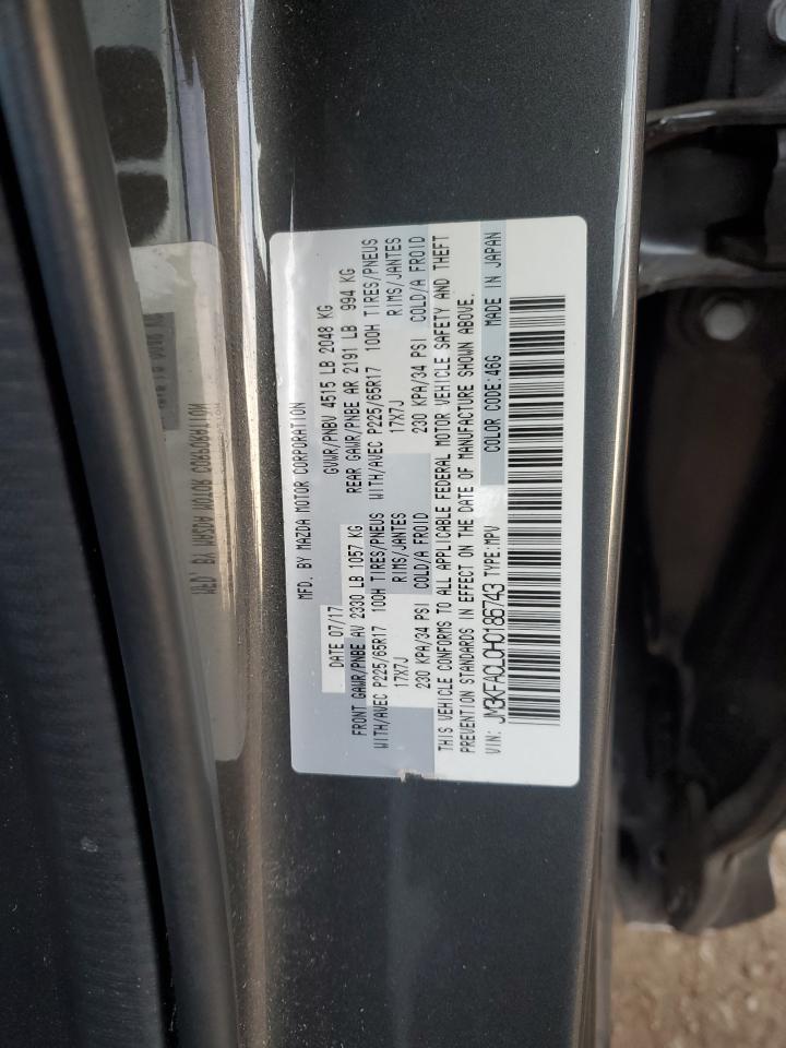 2017 Mazda Cx-5 Touring VIN: JM3KFACL0H0186743 Lot: 87077384