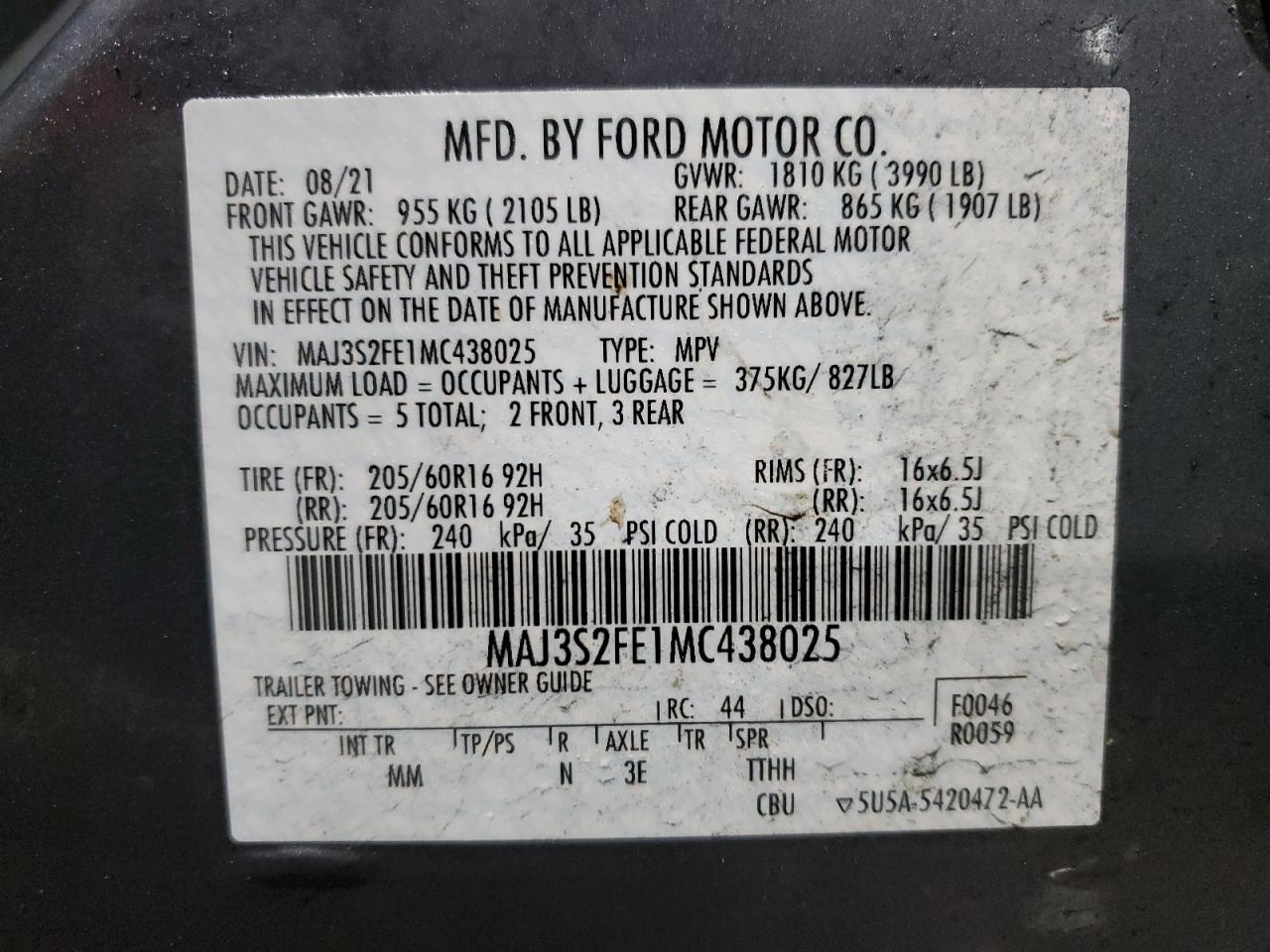 2021 Ford EcoSport - Image 14
