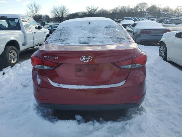  HYUNDAI ELANTRA 2015 Red