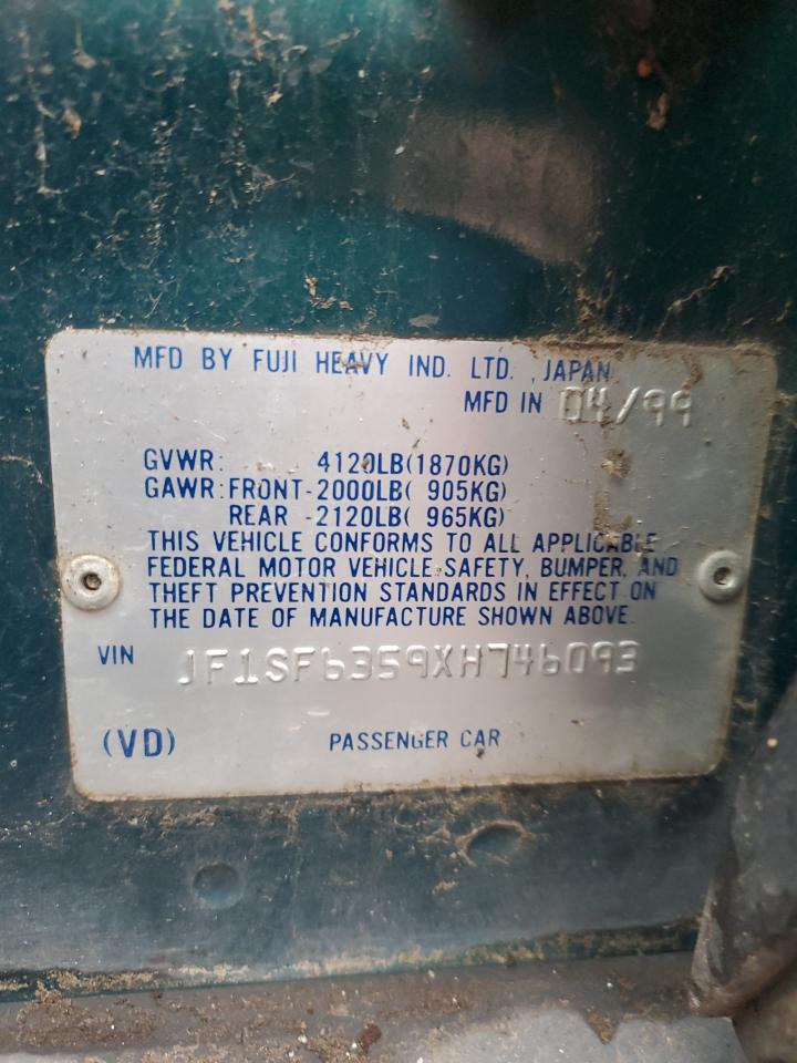 1999 Subaru Forester L VIN: JF1SF6359XH746093 Lot: 88129745