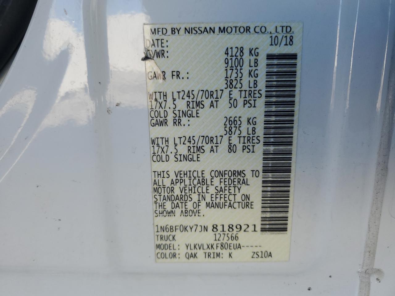 2018 Nissan NV - Image 14