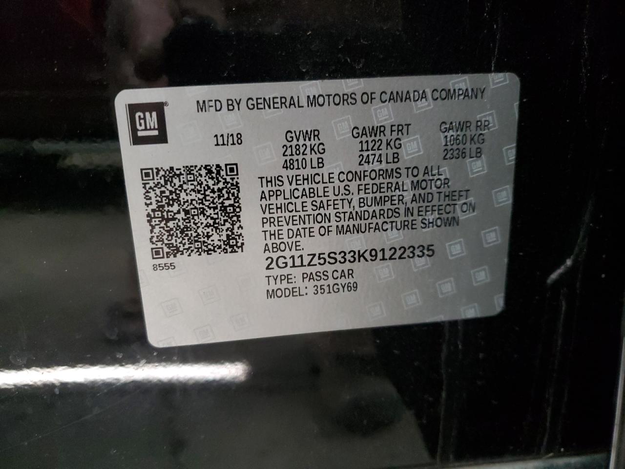 2019 Chevrolet Impala - Image 12