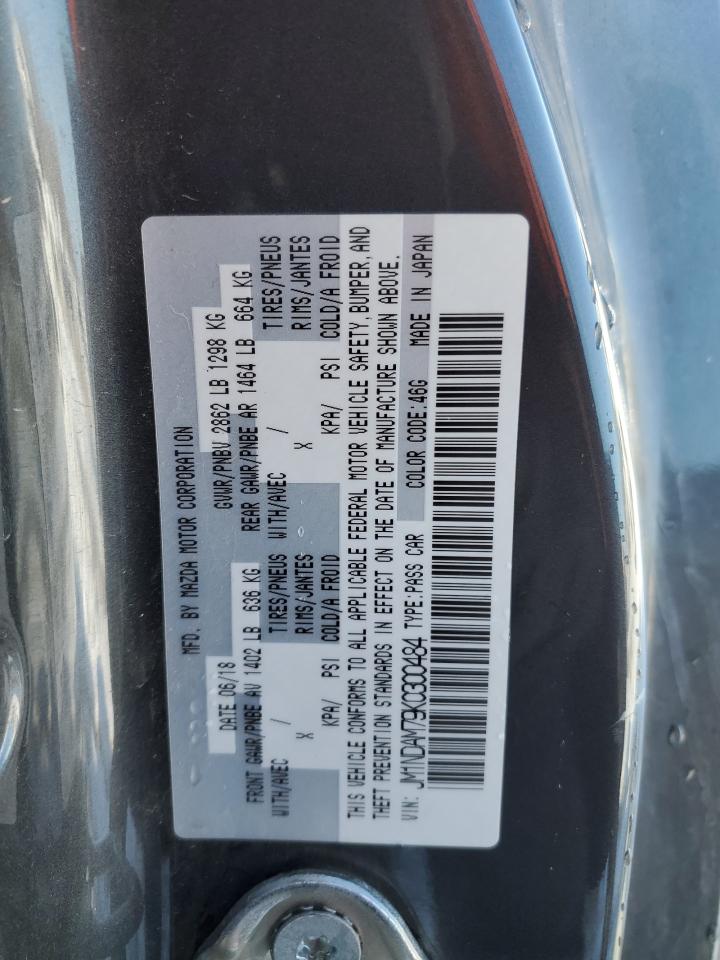 2019 Mazda Mx-5 Miata Grand Touring VIN: JM1NDAM79K0300484 Lot: 87385714