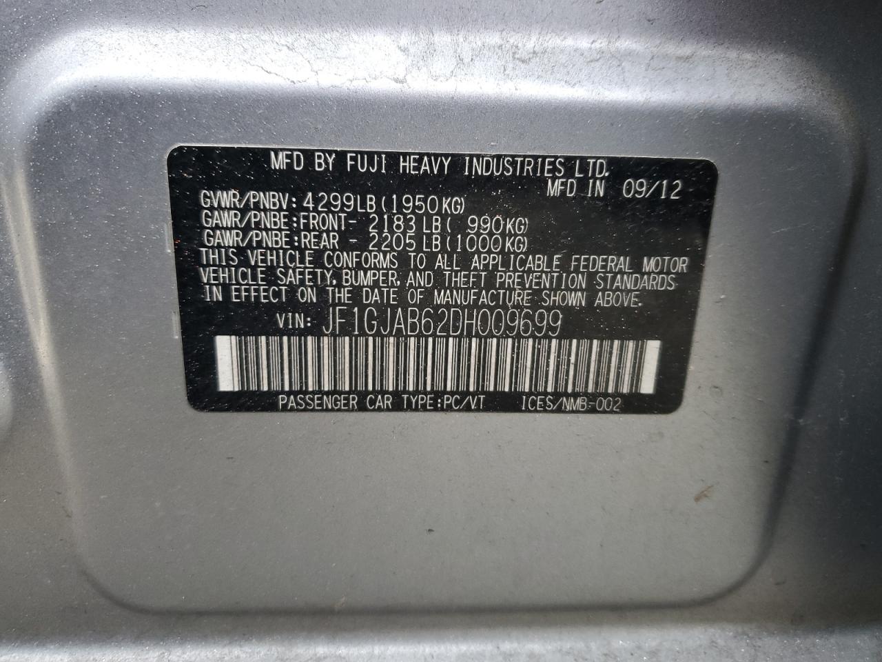 2013 Subaru Impreza - Image 12