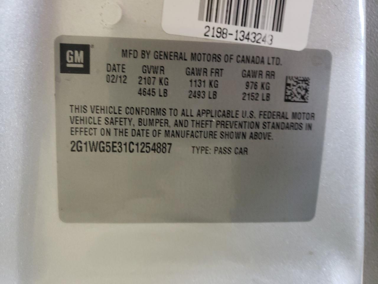 2012 Chevrolet Impala - Image 12