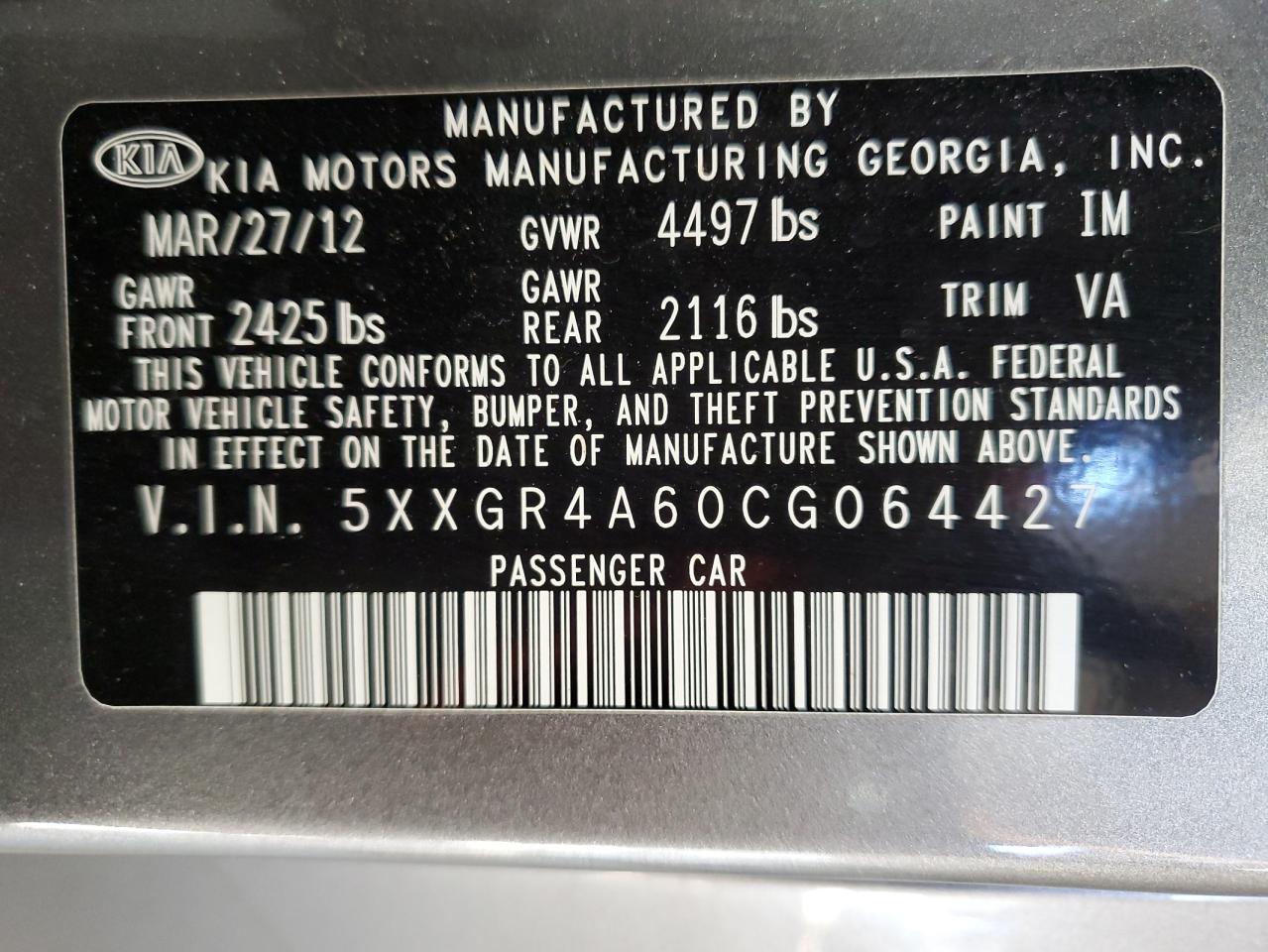 2012 Kia Optima - Image 12