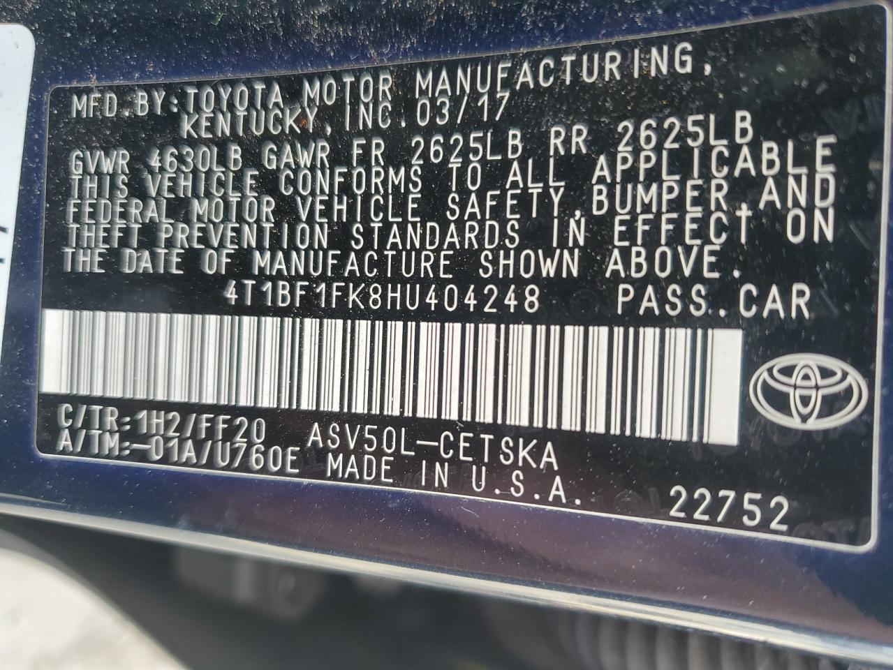 2017 Toyota Camry - Image 13