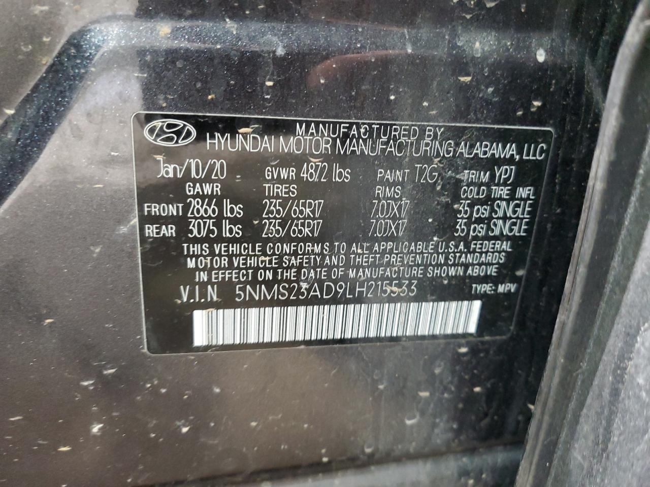 2020 Hyundai Santa Fe - Image 13