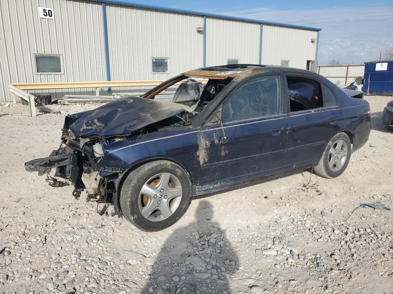 2001 Honda Civic Ex იყიდება Haslet-ში, TX - Burn - Interior